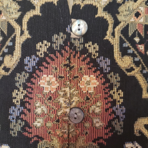 Coldwater multi color tapestry  vest size S - Picture 6 of 8